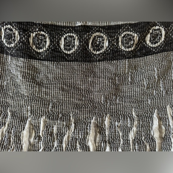 Bohemian Lapis Strapless Midi Dress or Skirt in Floral Gray and Black - Picture 9 of 14